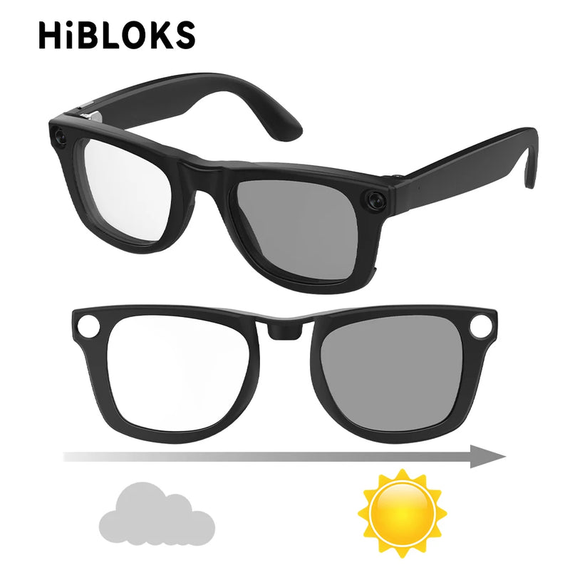 Photochromic Clip-On Lenses for Ray-Ban Meta Wayfarer - Size M (50-22)