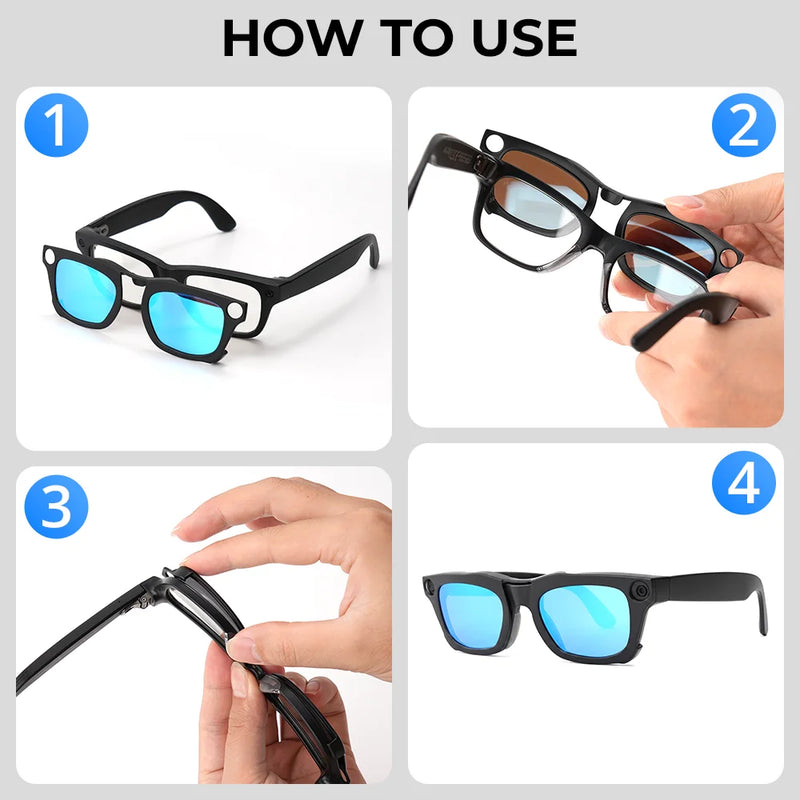 Polarized Lens Clip for Ray-Ban Meta Blayzer (Gen 2)
