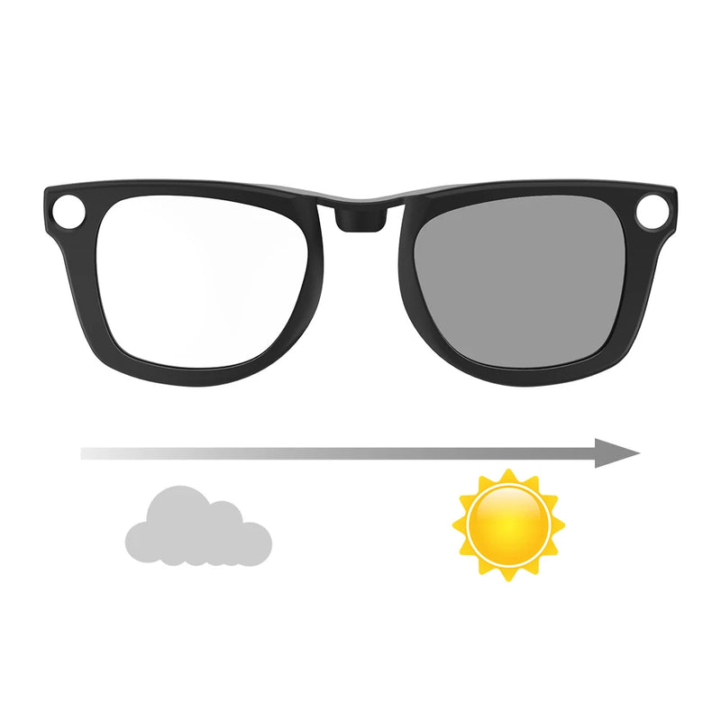 Photochromic Clip-On Lenses for Ray-Ban Meta Wayfarer - Size M (50-22)