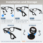 Clip-On Earphones for Ray-Ban Meta Smart Glasses