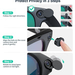 Rotating LED Privacy Cover for Meta Ray-Ban Smart Glasses