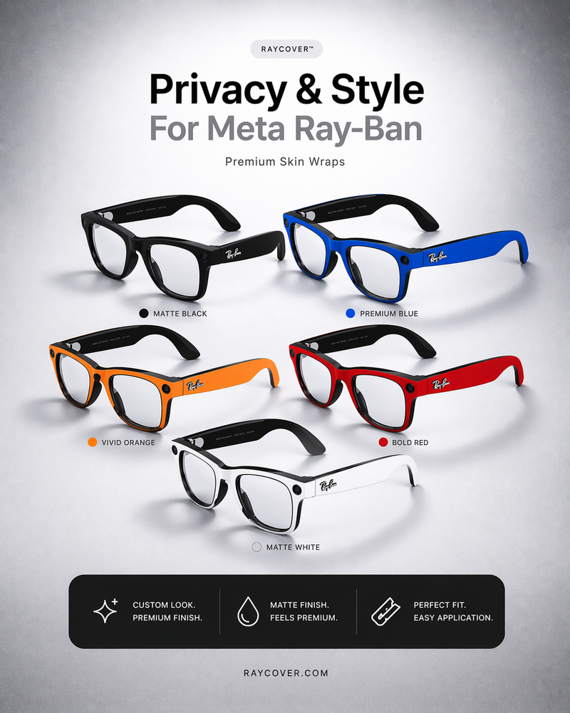 RayCover privacy cover accessory for Meta Ray-Ban smart glasses — Privacy & Style for Meta Ray-Ban